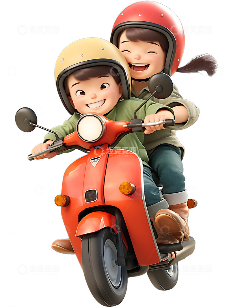 骑电瓶车两个人