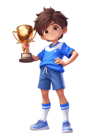 足球运动会世界杯欧洲杯小孩足球奖杯