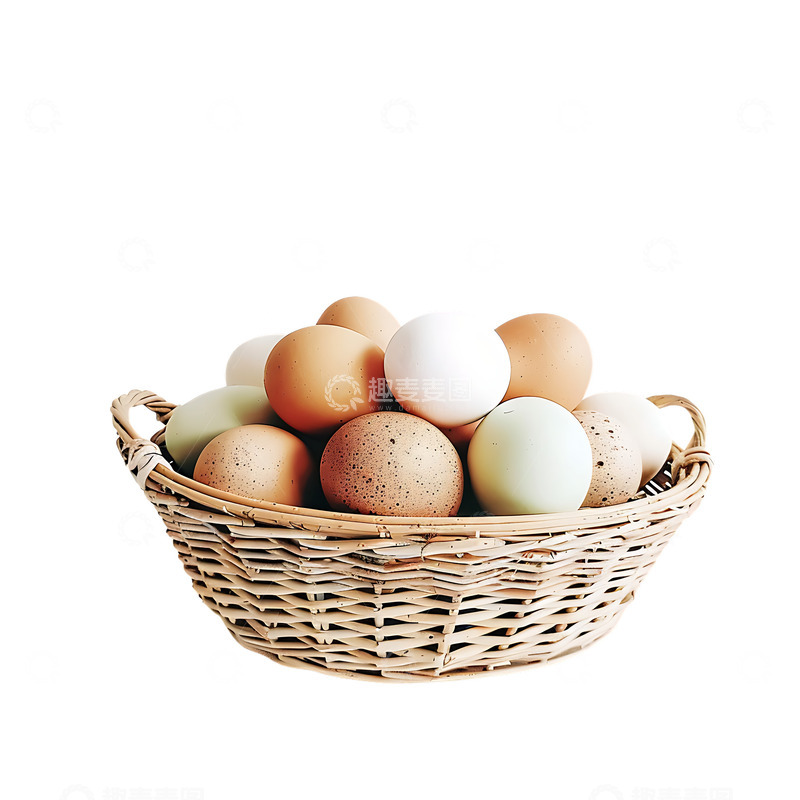 高清大图下载【趣麦麦图】-一篮子鸡蛋蛋类食物2