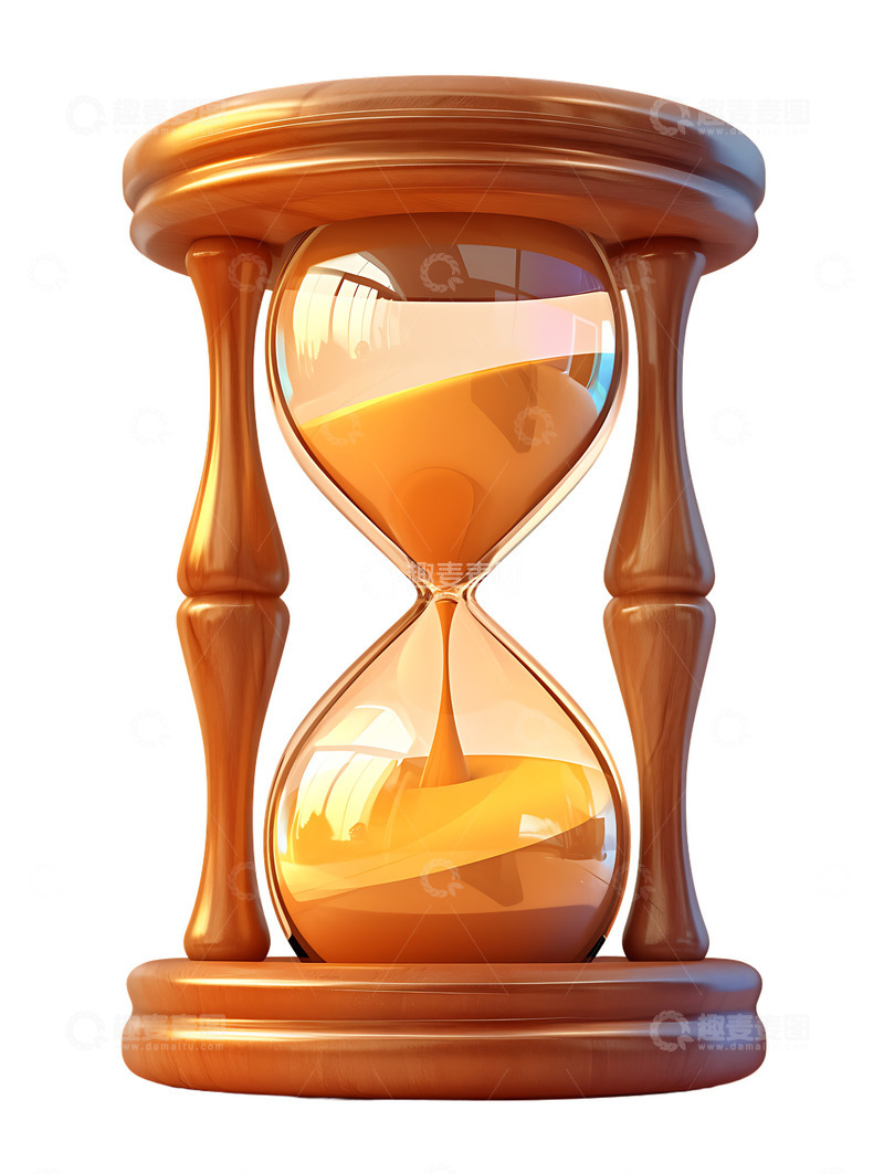 高清大图下载【趣麦麦图】卡通沙漏图标ICON道具