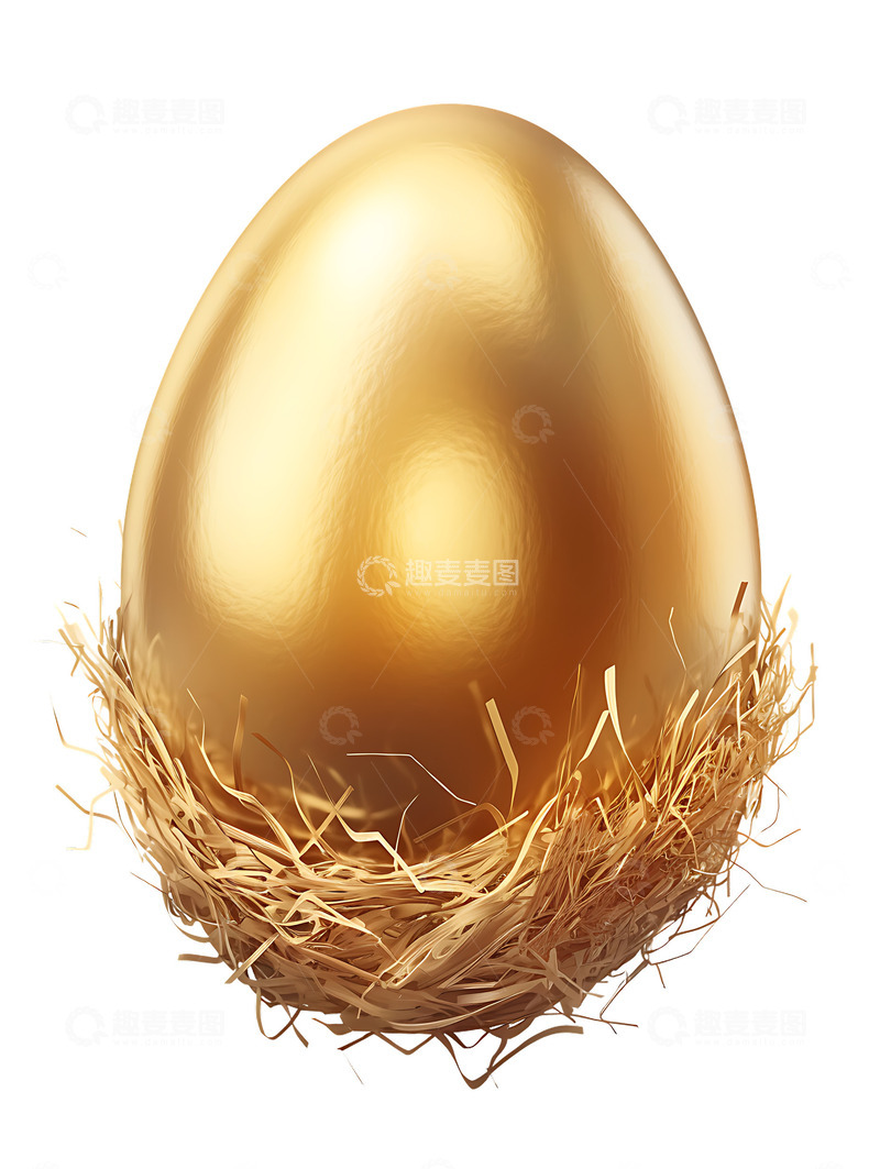 高清大图下载【趣麦麦图】金蛋卡通装饰节日