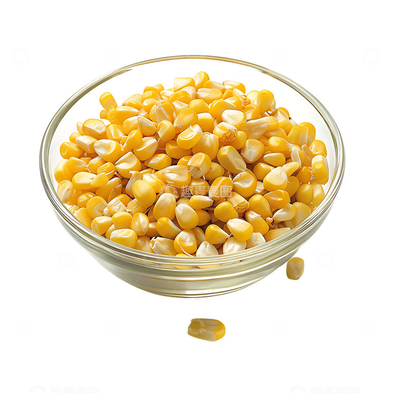 高清大图下载【趣麦麦图】一碗玉米粮食2