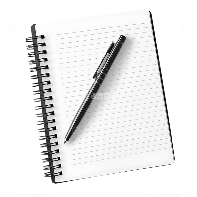 高清大图下载【趣麦麦图】笔记本笔记钢笔办公
