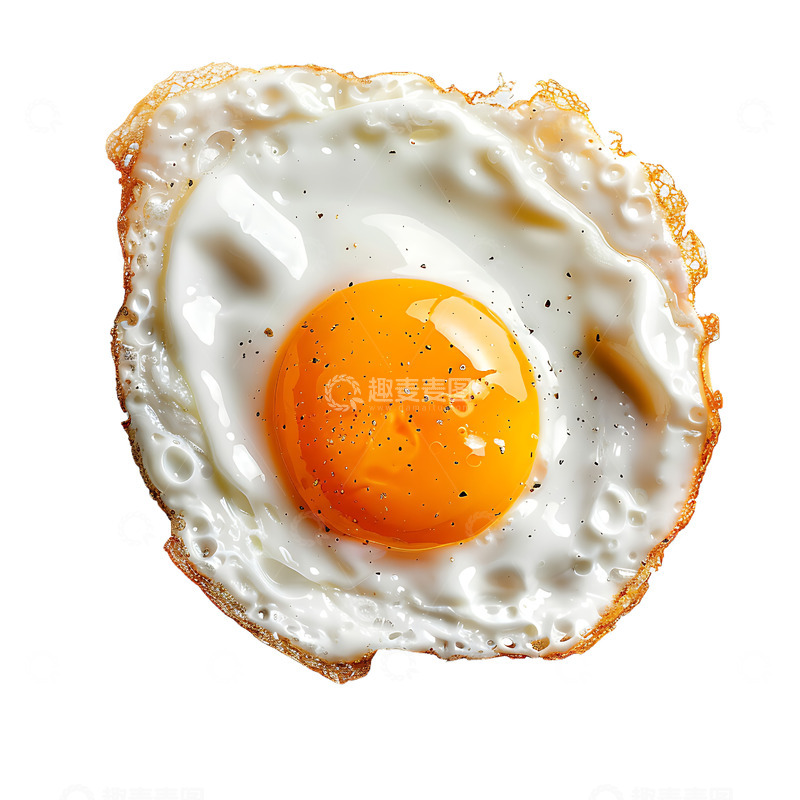 高清大图下载【趣麦麦图】煎鸡蛋美食食物