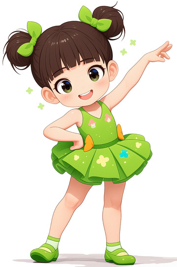 开心的小孩跳舞的小孩