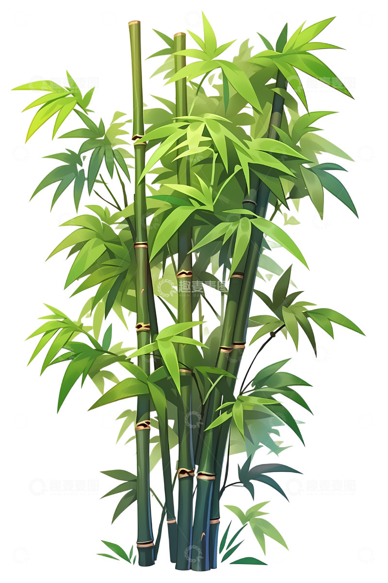 高清大图下载【趣麦麦图】竹子竹叶元素