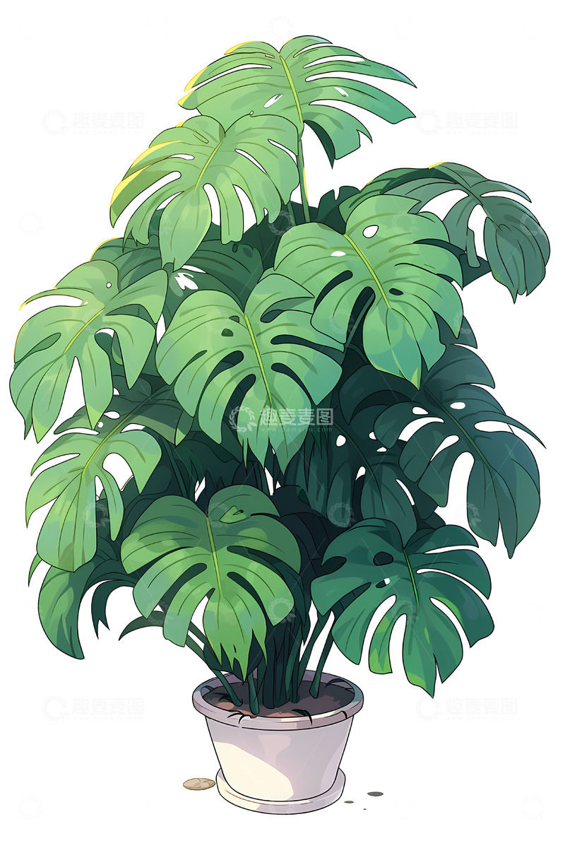高清大图下载【趣麦麦图】绿色盆栽植物
