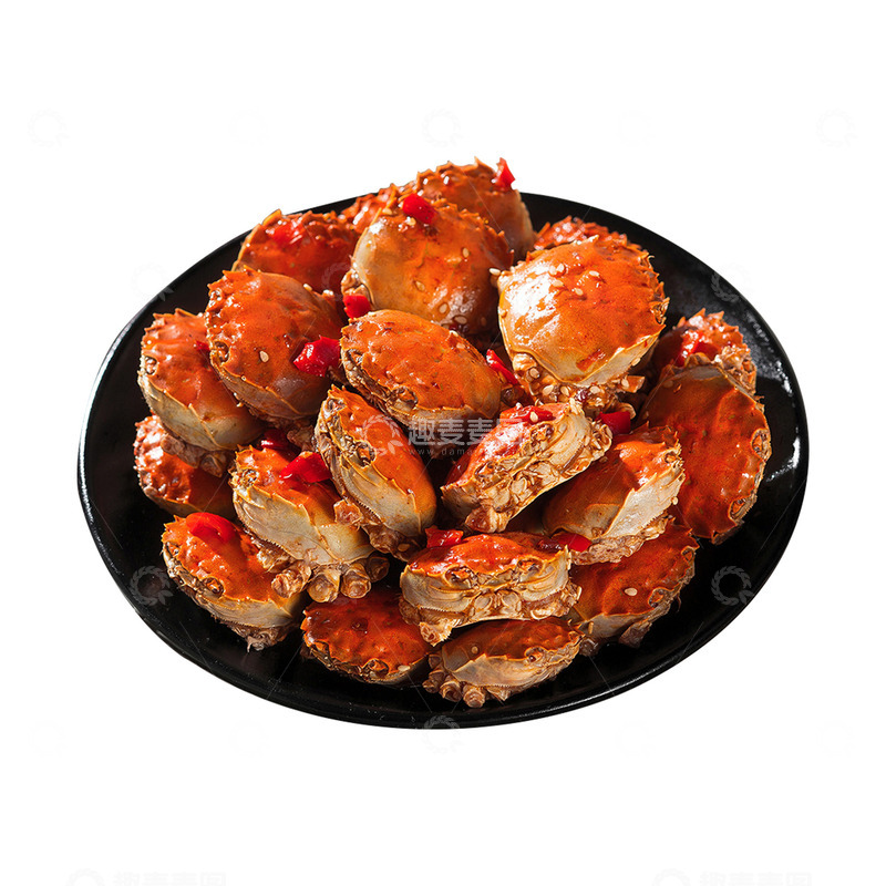 高清大图下载【趣麦麦图】一盘小螃蟹海鲜