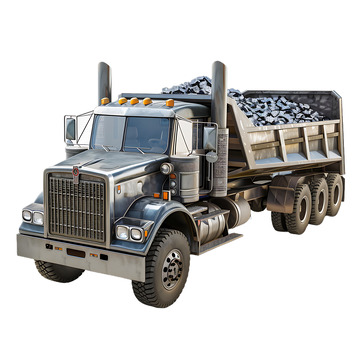 拉煤炭的大货车