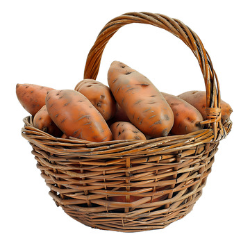 一篮红薯蔬菜瓜果蔬果