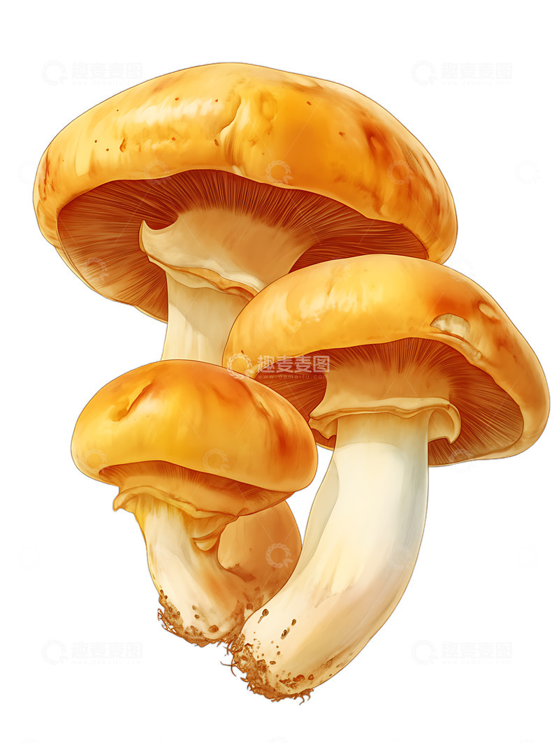高清大图下载【趣麦麦图】蘑菇蔬果美味美食香菇手绘