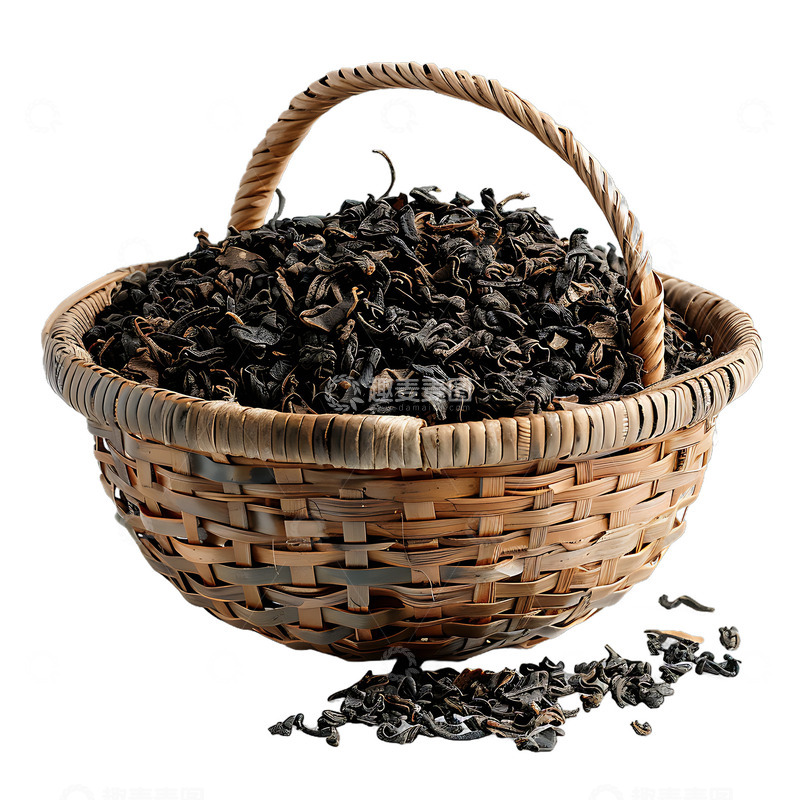 高清大图下载【趣麦麦图】一篮茶叶红茶