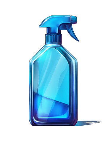 洗洁精卡通图标蓝色