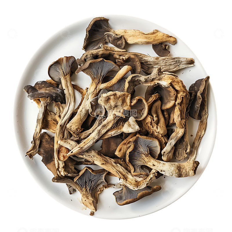 高清大图下载【趣麦麦图】一碗干香菇菌类蔬菜美食