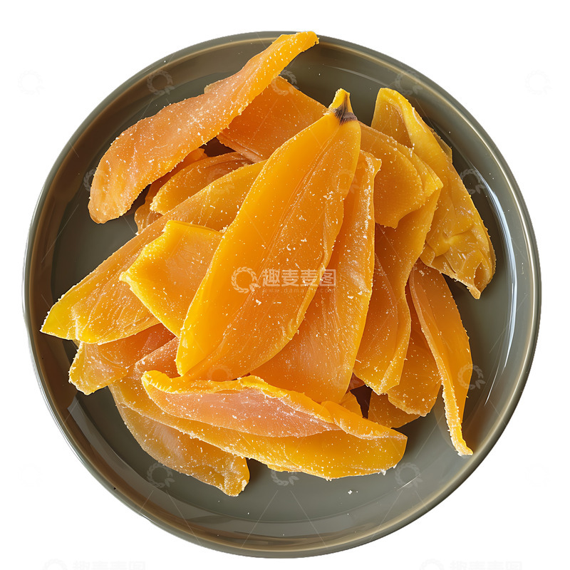 高清大图下载【趣麦麦图】一盘芒果干美食