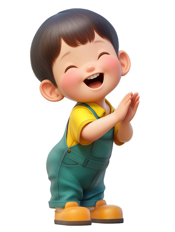 小朋友在鼓掌婴儿