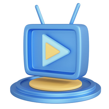 3D立体直播间免抠元素