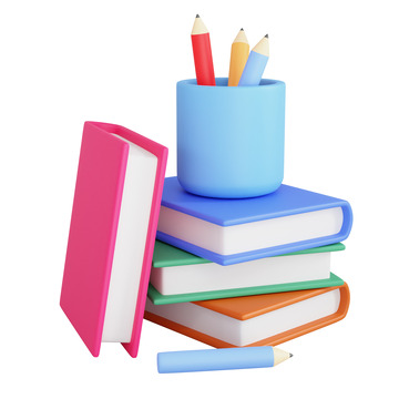 3D立体教育培训书籍笔筒装饰