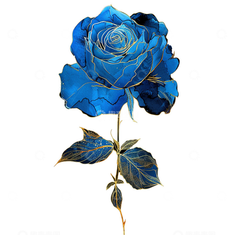 高清大图下载【趣麦麦图】节日氛围蓝色妖姬