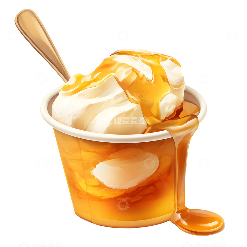 高清大图下载【趣麦麦图】夏天的冰激凌