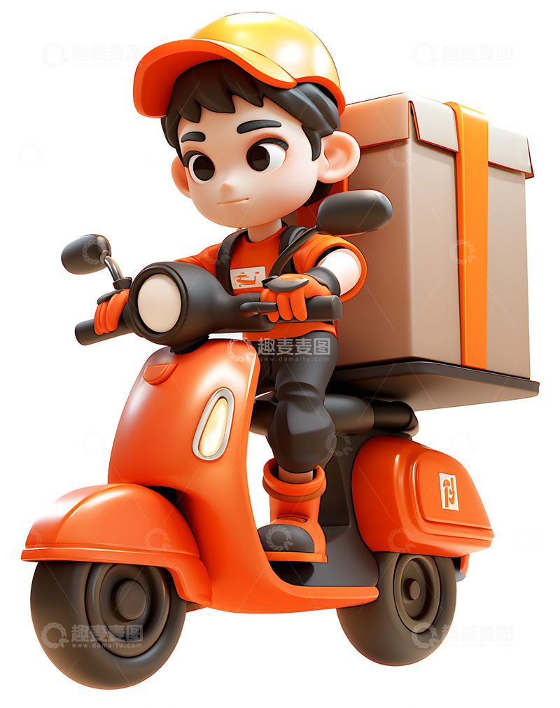 高清大图下载【趣麦麦图】送快递的小哥哥