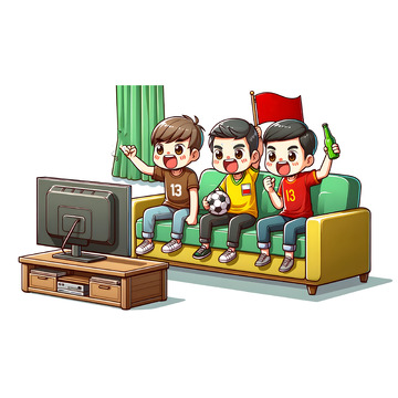 看奥运比赛卡通人物素材