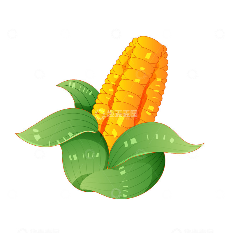 源文件下载【趣麦麦图】矢量手绘玉米水果蔬菜元素
