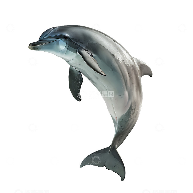 高清大图下载【趣麦麦图】一条海豚鱼类