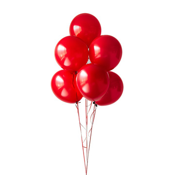 红色气球装饰节日庆祝