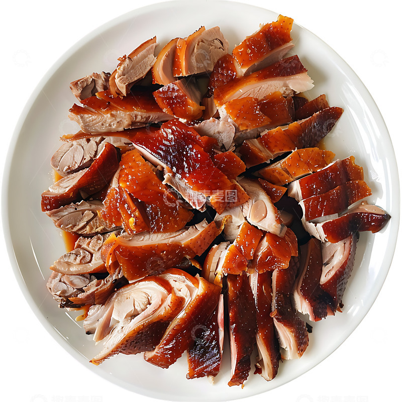 高清大图下载【趣麦麦图】-一盘烤鸭鸭肉美食烤鸭子