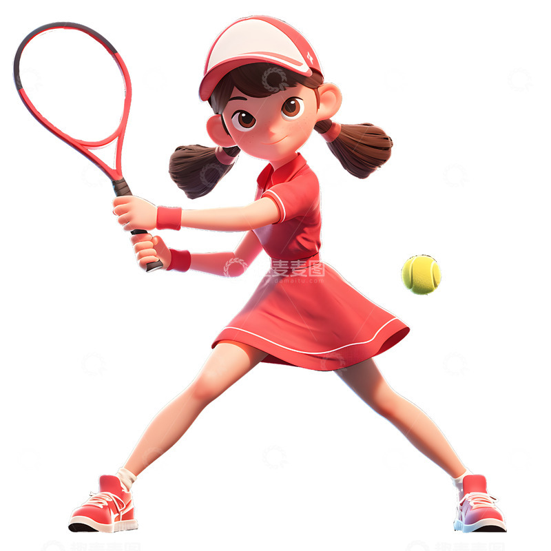 高清大图下载【趣麦麦图】网球女运动员素材