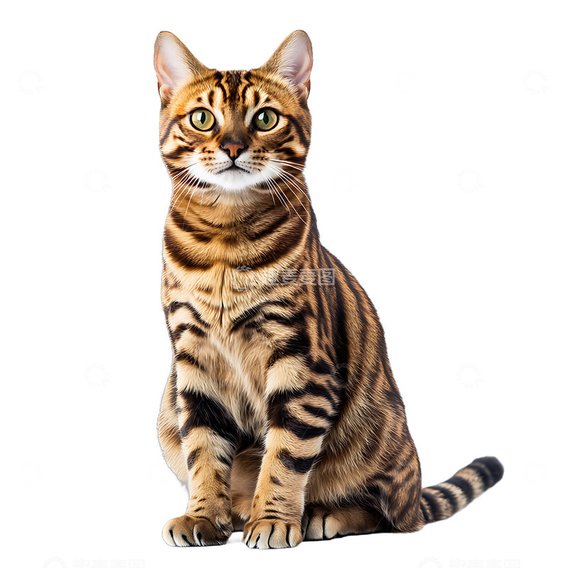 高清大图下载【趣麦麦图】孟加拉猫动物宠物