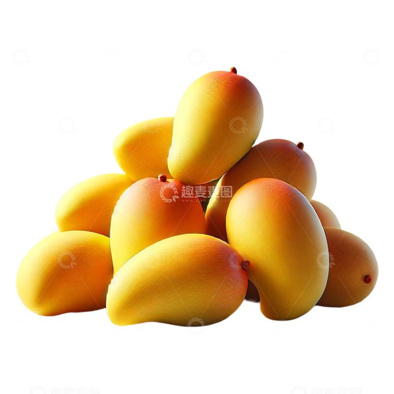 高清大图下载【趣麦麦图】一堆美味的芒果