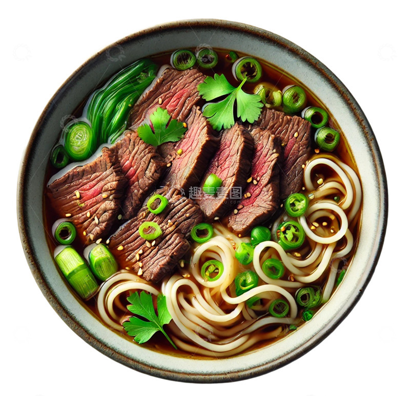 高清大图下载【趣麦麦图】一碗诱人的牛肉面
