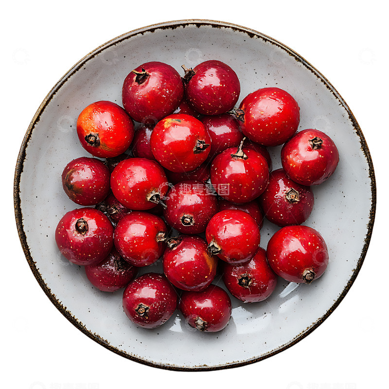 高清大图下载【趣麦麦图】一盘山楂水果