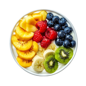 水果酸奶美食甜点