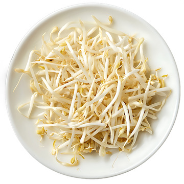 一盘豆芽菜蔬菜