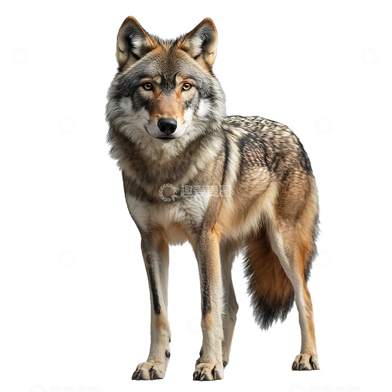 高清大图下载【趣麦麦图】一匹狼野狼野兽