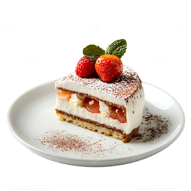 高清大图下载【趣麦麦图】水果蛋糕盘子