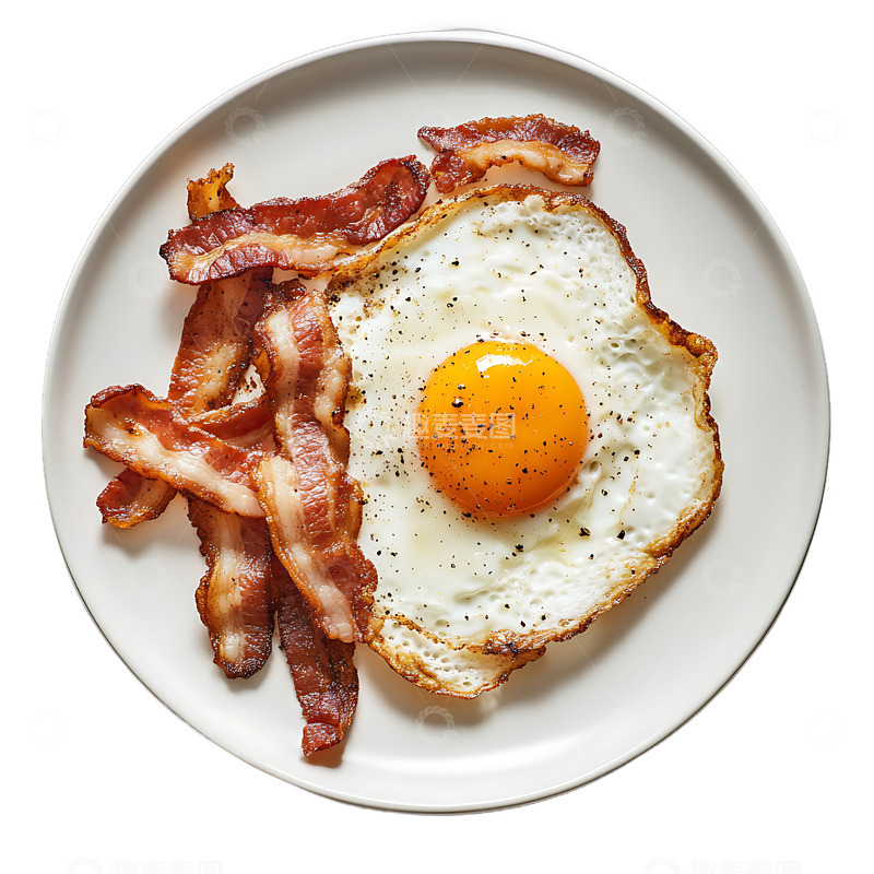 高清大图下载【趣麦麦图】培根鸡蛋美食