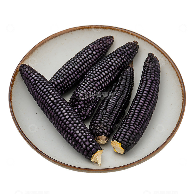 高清大图下载【趣麦麦图】一盘紫色的玉米