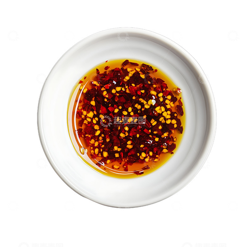 高清大图下载【趣麦麦图】一小碟辣椒油调料