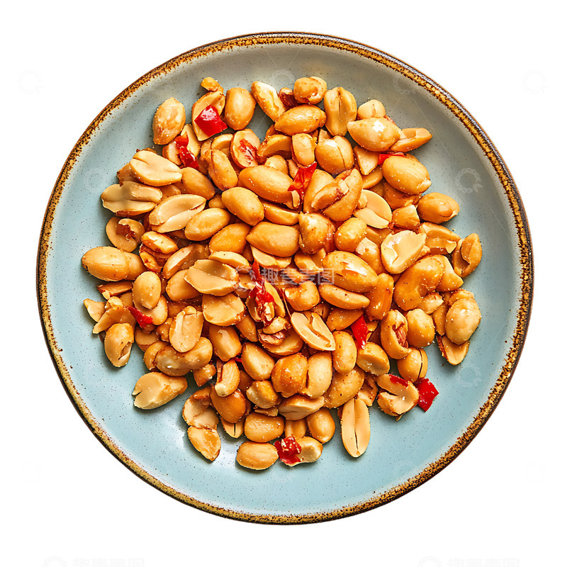 高清大图下载【趣麦麦图】一盘麻辣花生