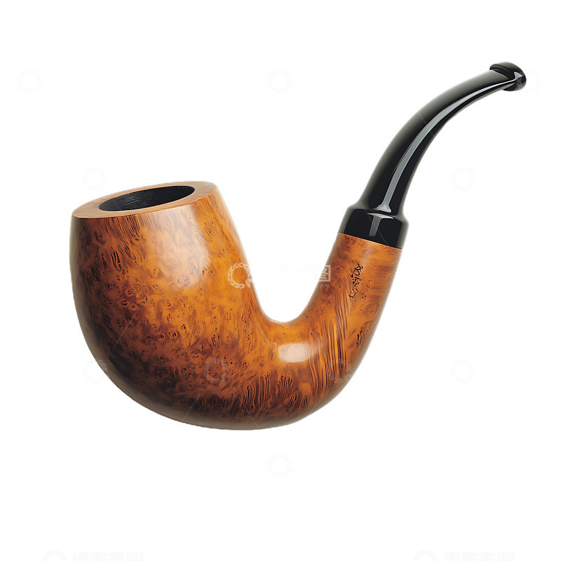 高清大图下载【趣麦麦图】木制烟斗抽烟