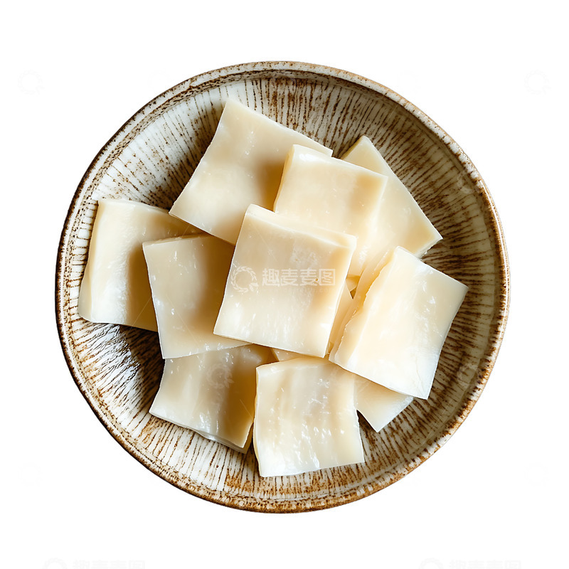 高清大图下载【趣麦麦图】一盘干糍粑糯米