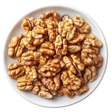 一盘核桃仁果仁