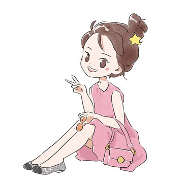 可爱漂亮少女