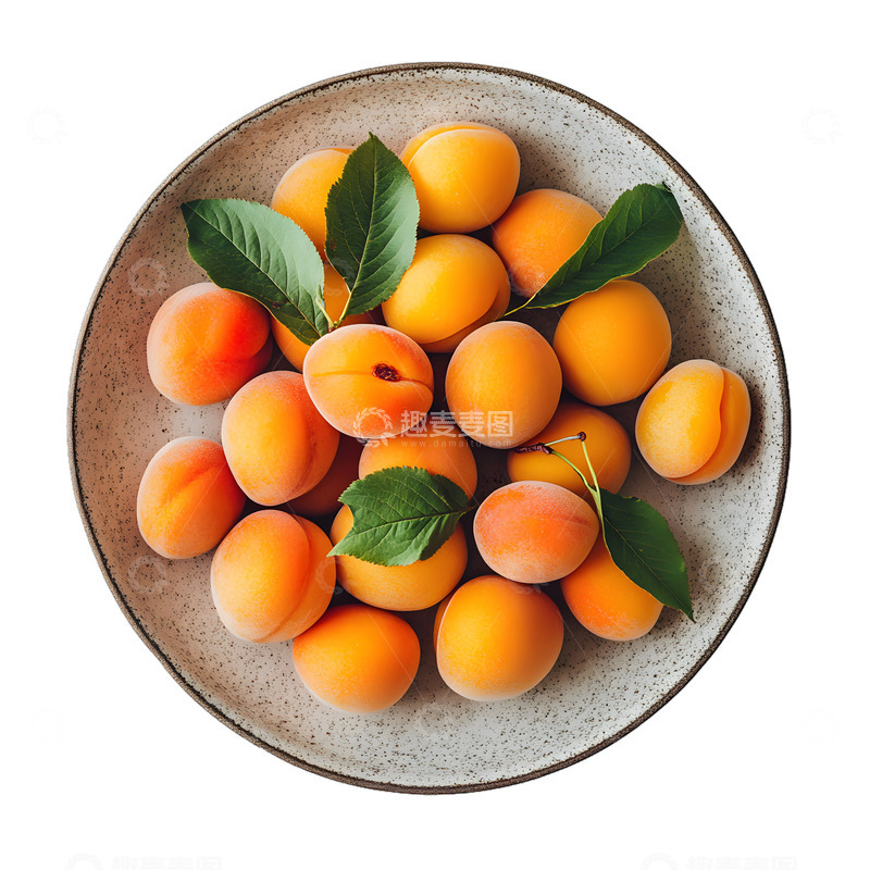 高清大图下载【趣麦麦图】一盘水果杏子美食