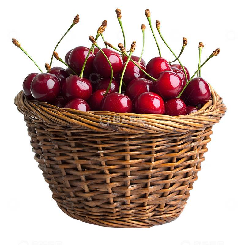 高清大图下载【趣麦麦图】一篮子樱桃水果