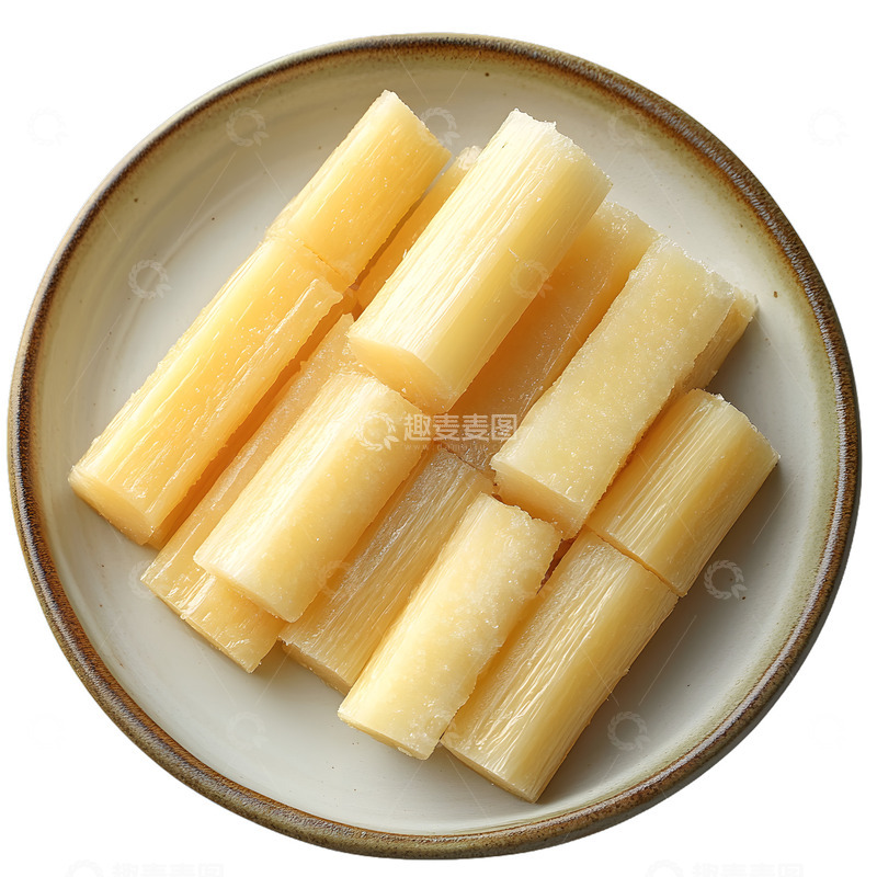 高清大图下载【趣麦麦图】一盘甘蔗块水果